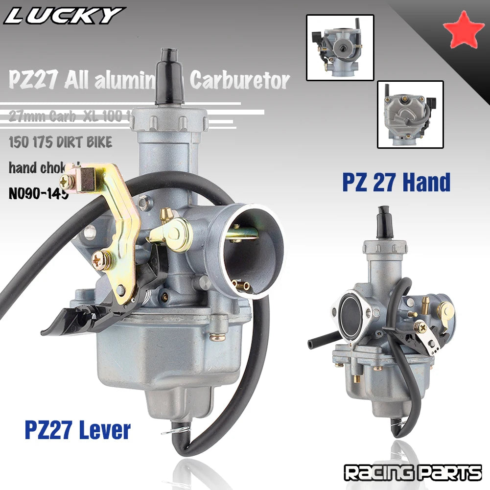 Motorcycle All aluminum PZ27 Carburetor For 27mm Carb Enduro 125 To 300cc Quad Go Kart Modified  - Automotive LED Light