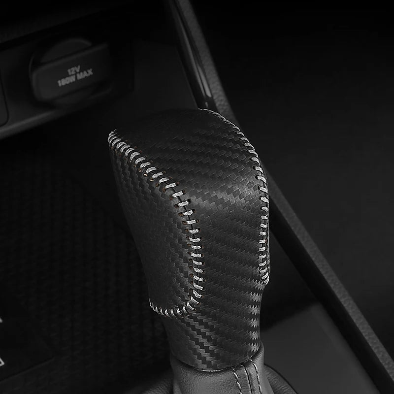 For Honda CRV 2023 2024 2025 CR-V 6th Gen Hybrid PU Leather Hand Sewn Car Gear Shift Knob Gear H - Automotive LED Light