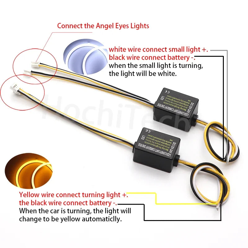 For BMW 3 Series E46 Sedan Facelift 2001-2005 halogen Headlight 131mm+146mm Cott for BMW E46 2001-2005 - Canbus LED Head