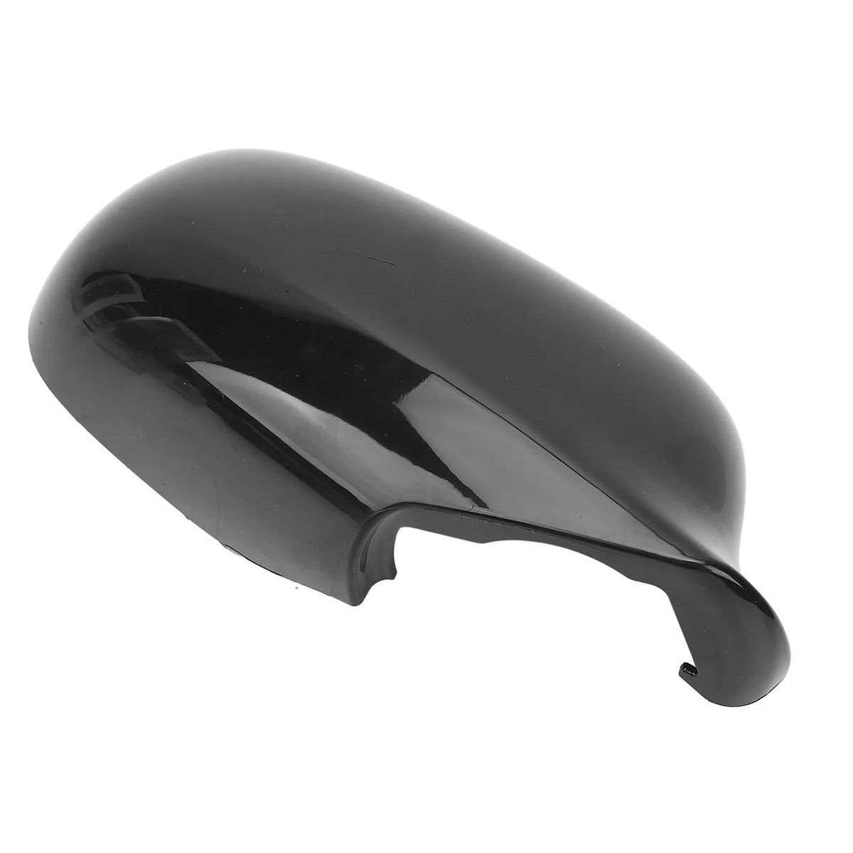 1Pc Car Mirror Cover Stylish Exterior Rear View Mirror Housing Glossy Black Door Wing Mirror Cap - Automotive LED Light