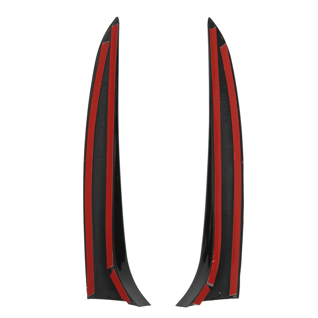 Car Rear Window Side Spoiler Gloss Black Rear Window Side Spoiler Wing Canard Splitter Replaceme - Automotive LED Light