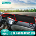 For Honda Civic 9th 2012 2013 2014 2015 Civic 9 Car Dashboard Mat Sun Shade Instrument Desk Non- - Automotive LED Light