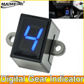 AD Digital Gear Indicator Universal 6 Speed Motorcycle Motorbike Digital Gear Indicator LED Disp - Automotive LED Light