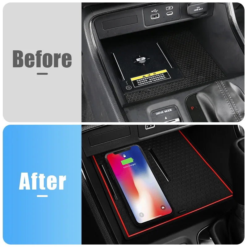 For Honda CRV 6th Gen 2023 2024 2025 CR-V Hybrid Car Anti-Slip Gate Slot Cup Mat Door Non-slip R - Automotive LED Light
