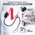 Boat Outboard Switch Engine Motor Lanyard Kill Urgent Stop Button Safety Connector Cord Compatib - Automotive LED Light