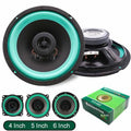 4/5/6.5 Inch Universal Car Coaxial Speakers HiFi Automotive Audio Full Range Frequency Subwoofer - Automotive LED Light