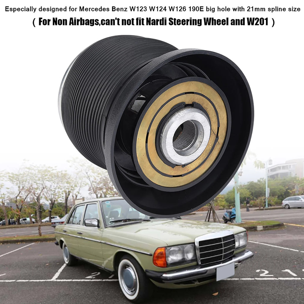 Car 21mm Steering Wheel Hub Adapter Kit for Mercedes W123 W124 W126 190E Steerin for Mercedes W126 W124 W123 - Automotiv