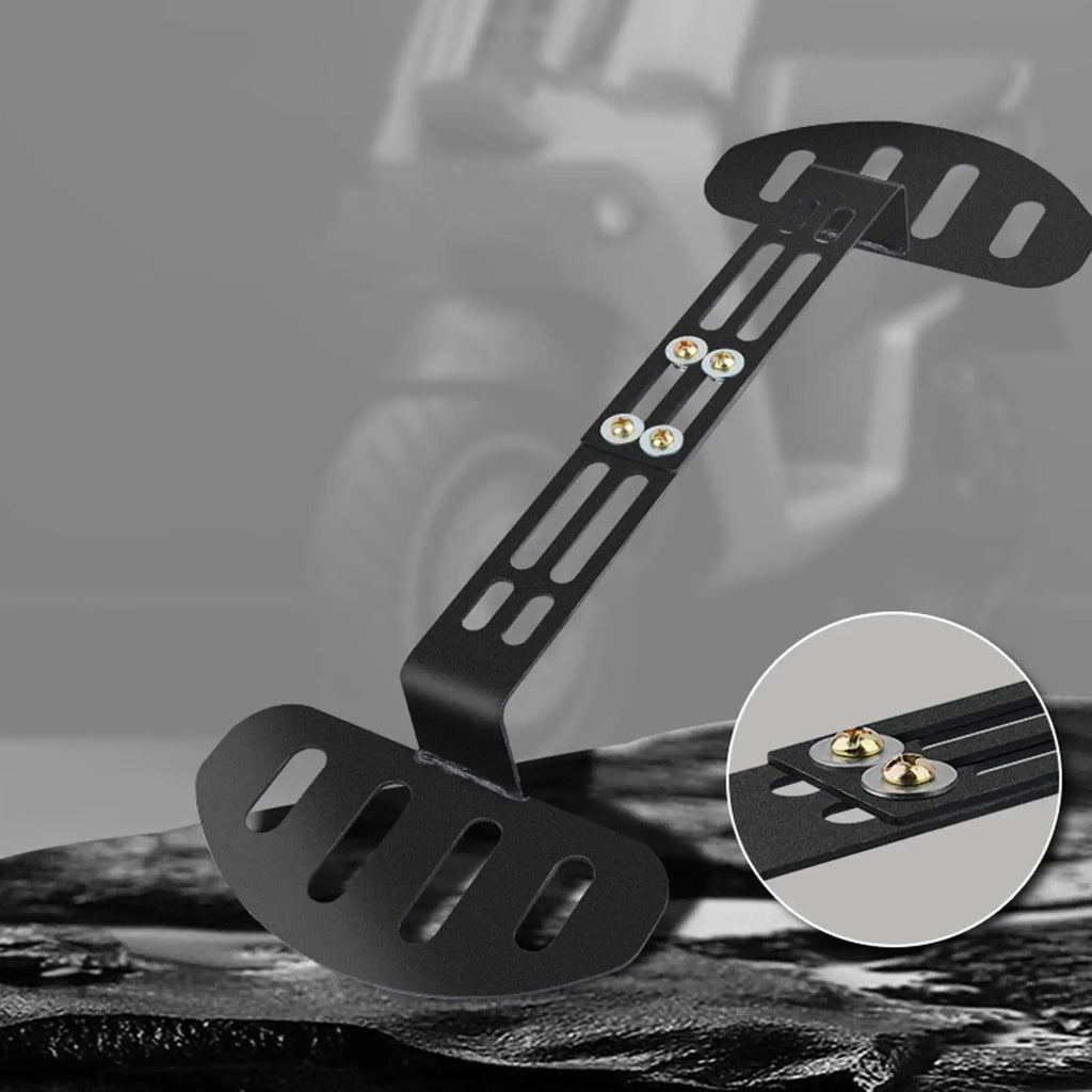 Electric Bike Front Footrest Adjustable Widen Front Foot Pedal Foot Rest Easy to Install Motorcy - Automotive LED Light