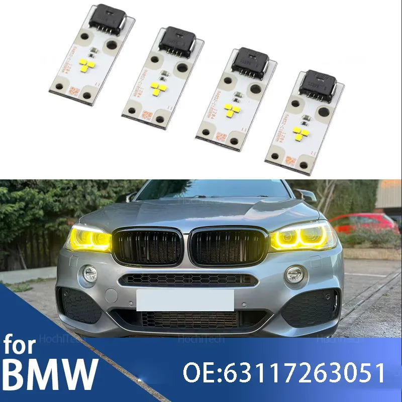 Lemon Yellow Angel Eyes DRL Boards For BMW X3 F25 X5 F15 F85 X6 F16 F86 Xenon He for BMW F86 F25 F85 - Canbus LED Headli