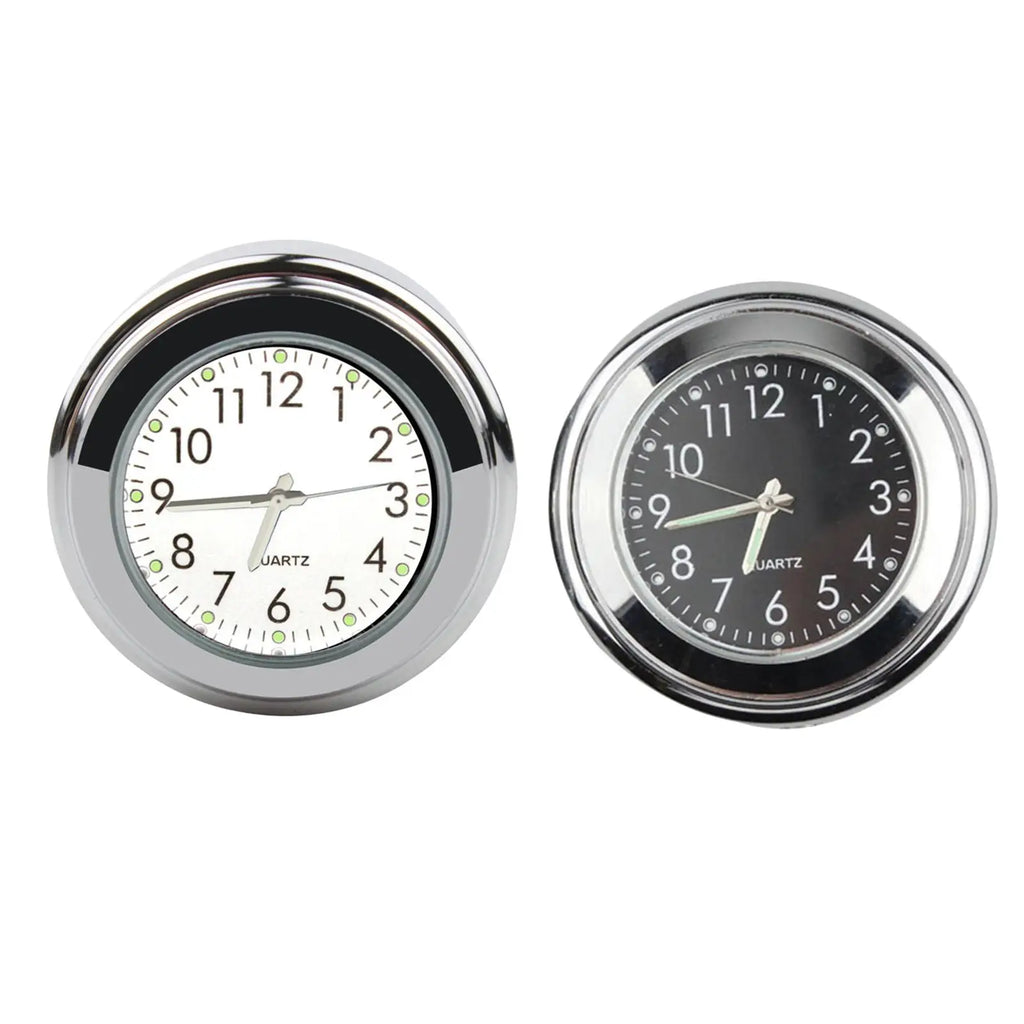 Motorcycle Handlebar Mount Clock Aluminum Waterproof universal yacht - Automotive LED Light