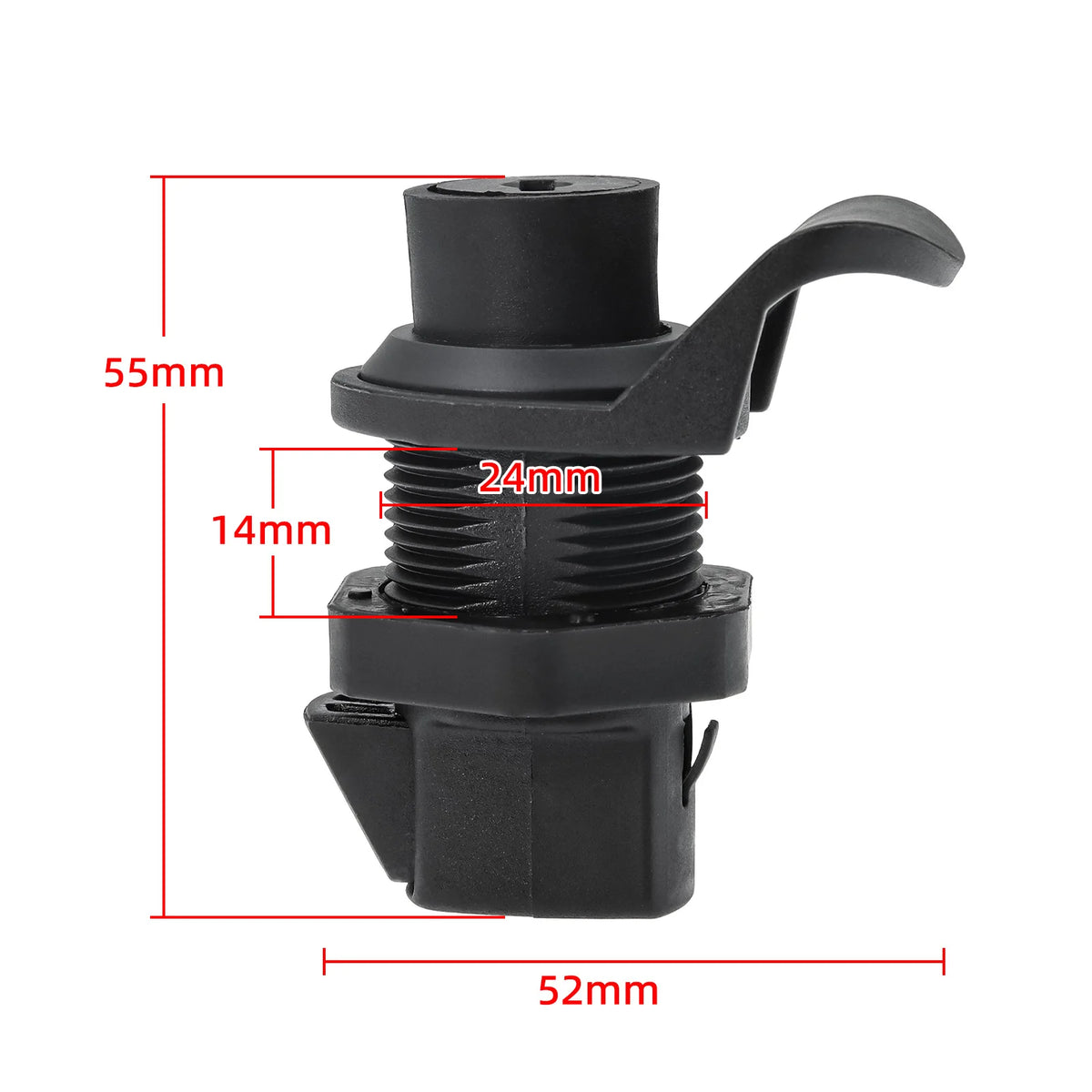 1PC Durable Latch Button Lock Marine Hardware for Boat RV Trailer Cupboard Drawer Latch Lock wit - Automotive LED Light