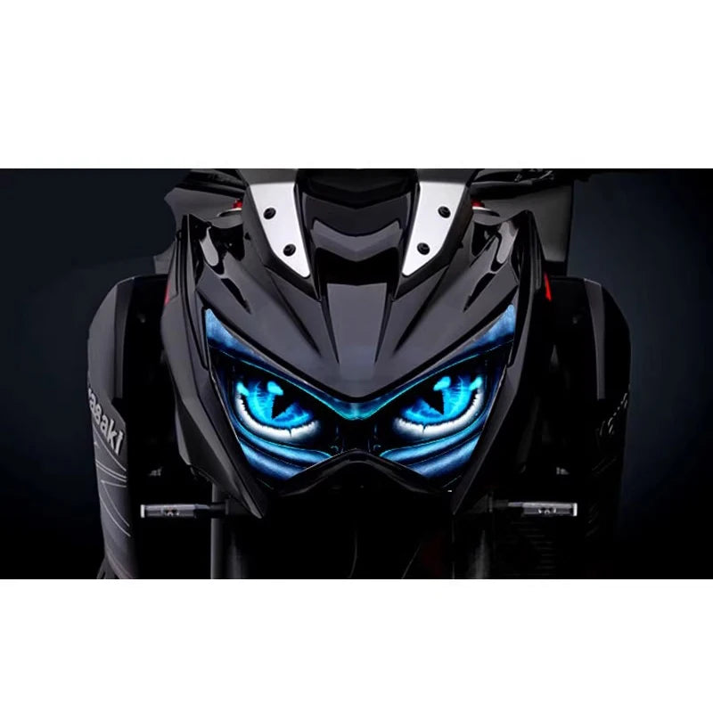 For kawasaki Z250 Z300 Z800 z 250 300 800 Motorcycle accessories headlight protection sticker he - LED Motorcycle Light