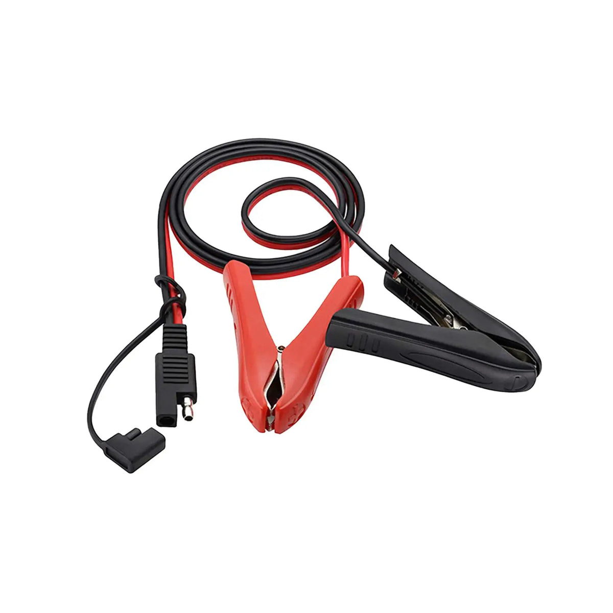 SAE to Alligator Clip Power Cord with Dust Cover Battery Extension Cable Connector Cord for Auto - Automotive LED Light