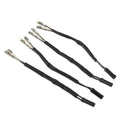 Turn Signal Wiring Adapter Plug Bullet Connector Rubber Black for Suzuki LS650 Bandit SV1000 DRZ - Automotive LED Light