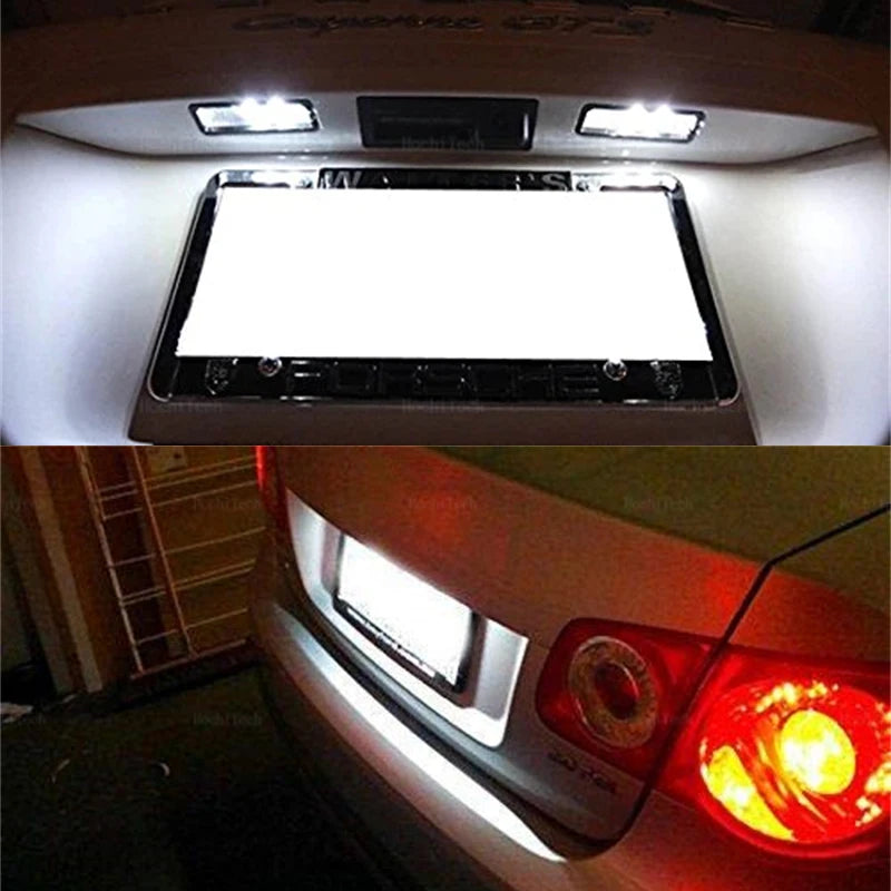 For Audi A1 A4 B8 4D 5D A5 S5 2D 5D A6 S6 For VW Golf Passat Led Number lamp 2PC for Audi A4 B8 A1 - Automotive LED Ligh