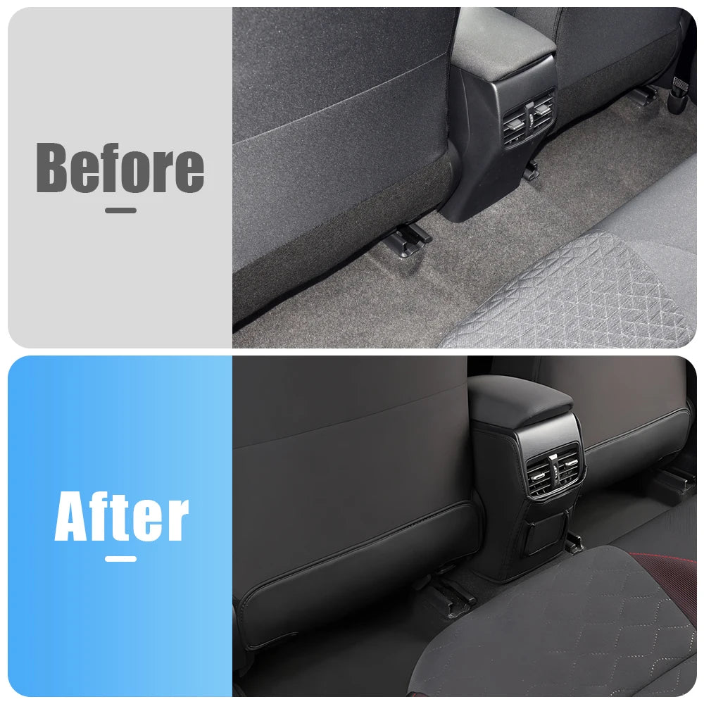 Leather Seat Back Cover Protect Anti Kick Mat For Toyota Corolla E210 2019- 2021 for Seat Corolla E210 2019-2021 - Autom