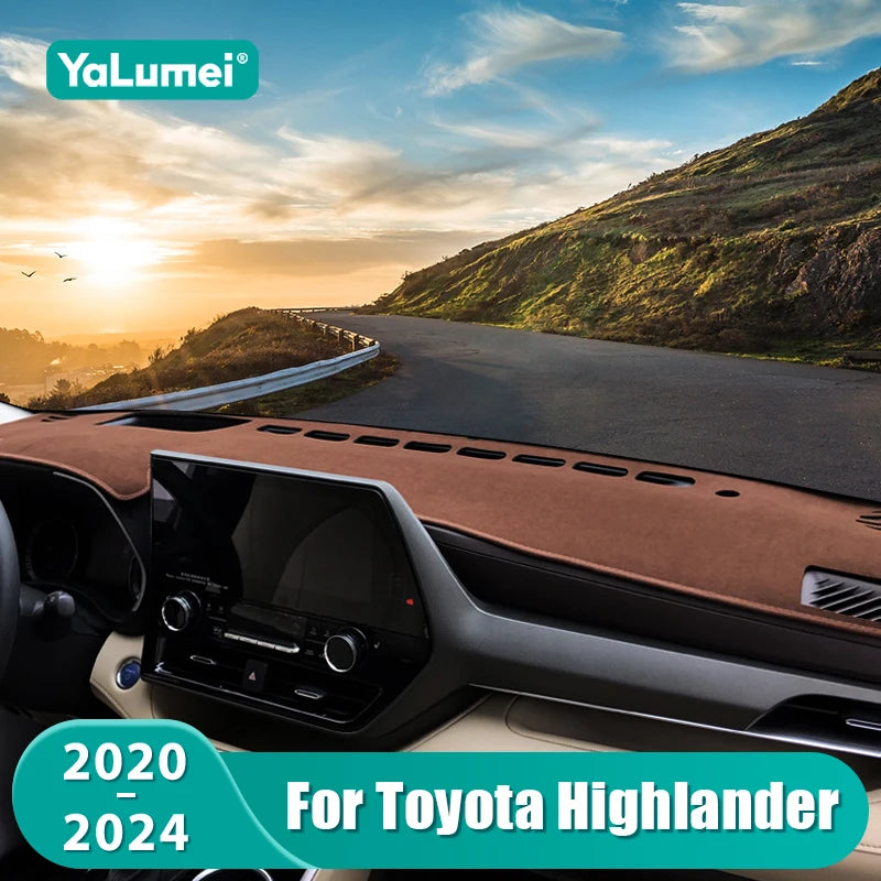 Car Dashboard Cover For Toyota Highlander XU70 Kluger 2021 2022 2023 2024 Instru for Toyota XU70 - Automotive LED Light