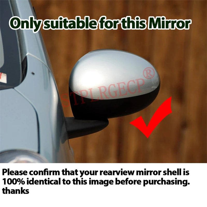 Stplrgecp Passenger Side Driver Side Left or Right Door Side Wing Mirror Glass L for Peugeot C1 - Automotive LED Light
