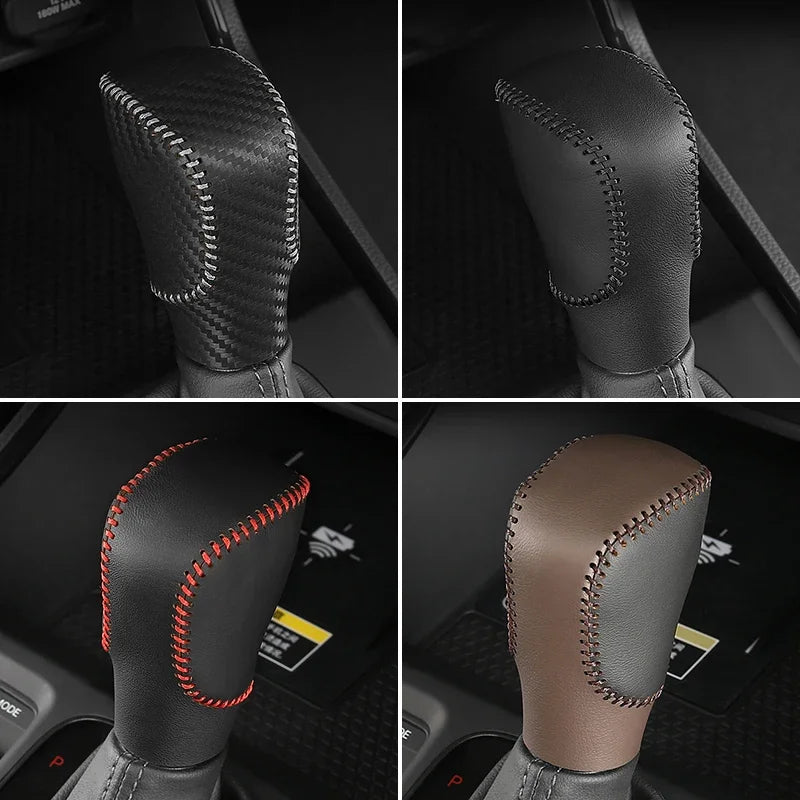 For Honda CRV 2023 2024 2025 CR-V 6th Gen Hybrid PU Leather Hand Sewn Car Gear Shift Knob Gear H - Automotive LED Light