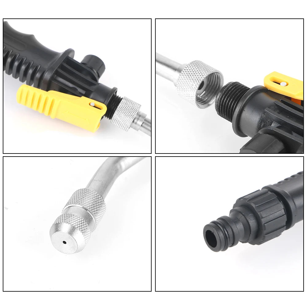 High Pressure Washer Wash Gun Car Washer Nozzles Sprayer Jet Watering Spray Sprinkler Atomizing  - Automotive LED Light