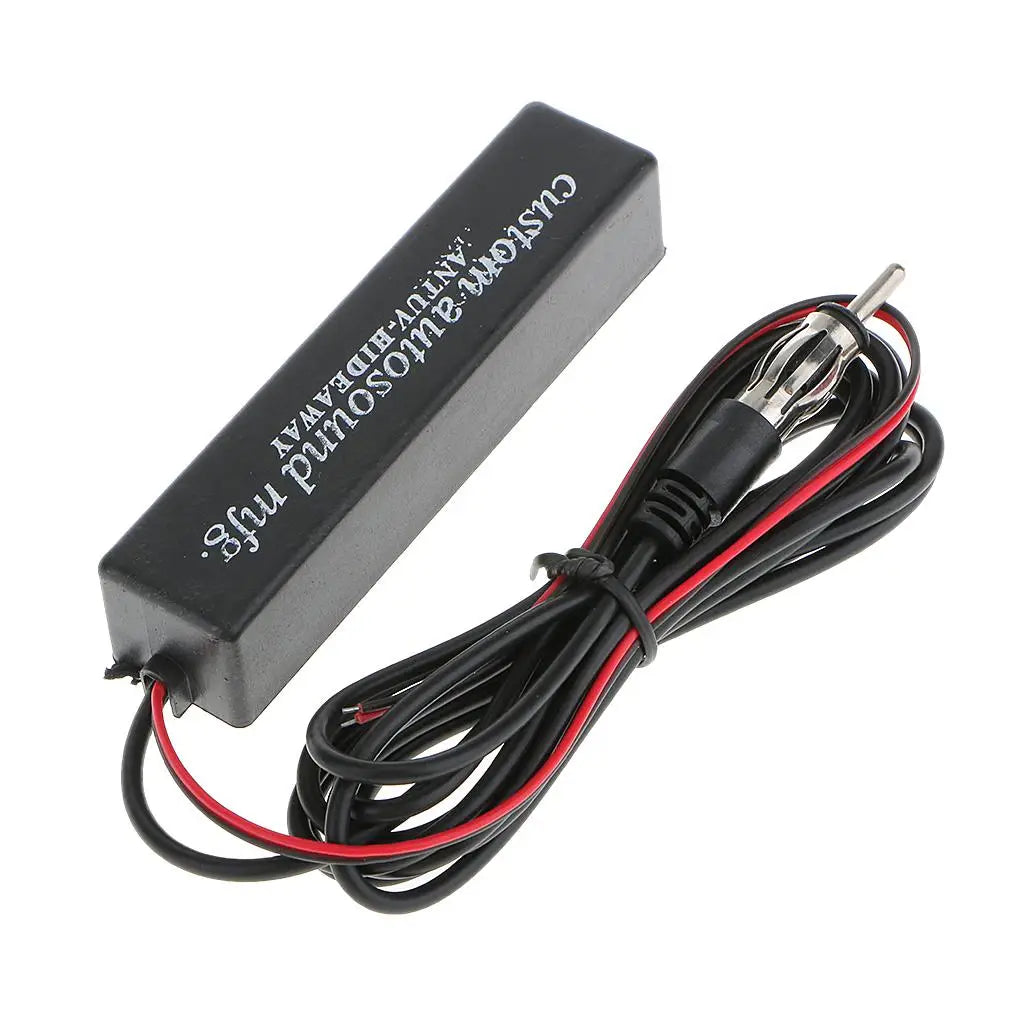 Car Vehicel Hidden Antenna Radio FM Signal Reception Amplifier Amp Booster Hidden amplified ante - Automotive LED Light