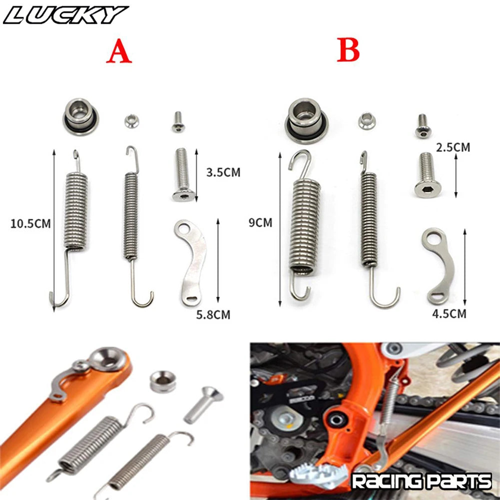 Kickstand Side Stand Spring Bolts Kit For KTM EXC EXC-F XC XC-F XC-W XCF-W 250 350 450 530 Husqv - Automotive LED Light