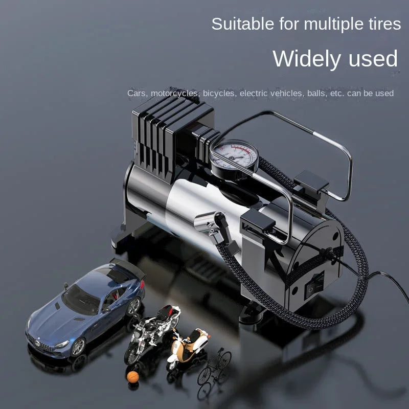 140PSI 12V Car Tyre Inflator Heavy Electrical Air Compressor Automotive Inflation Pump Vehicle I - Automotive LED Light