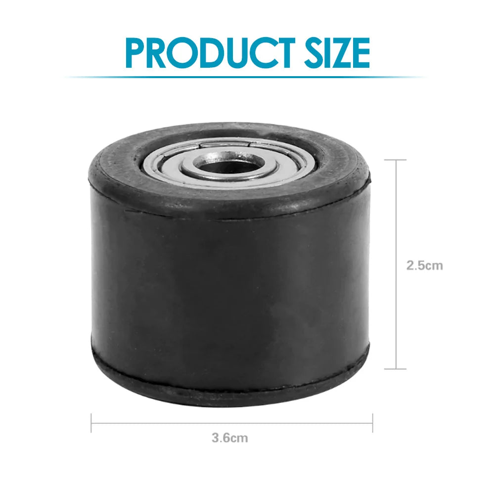 Motorcycle Motorbike 8mm Chain Roller Tensioner Pulley Wheel Guide for Motorcycle Dirt Bike Endu - Automotive LED Light