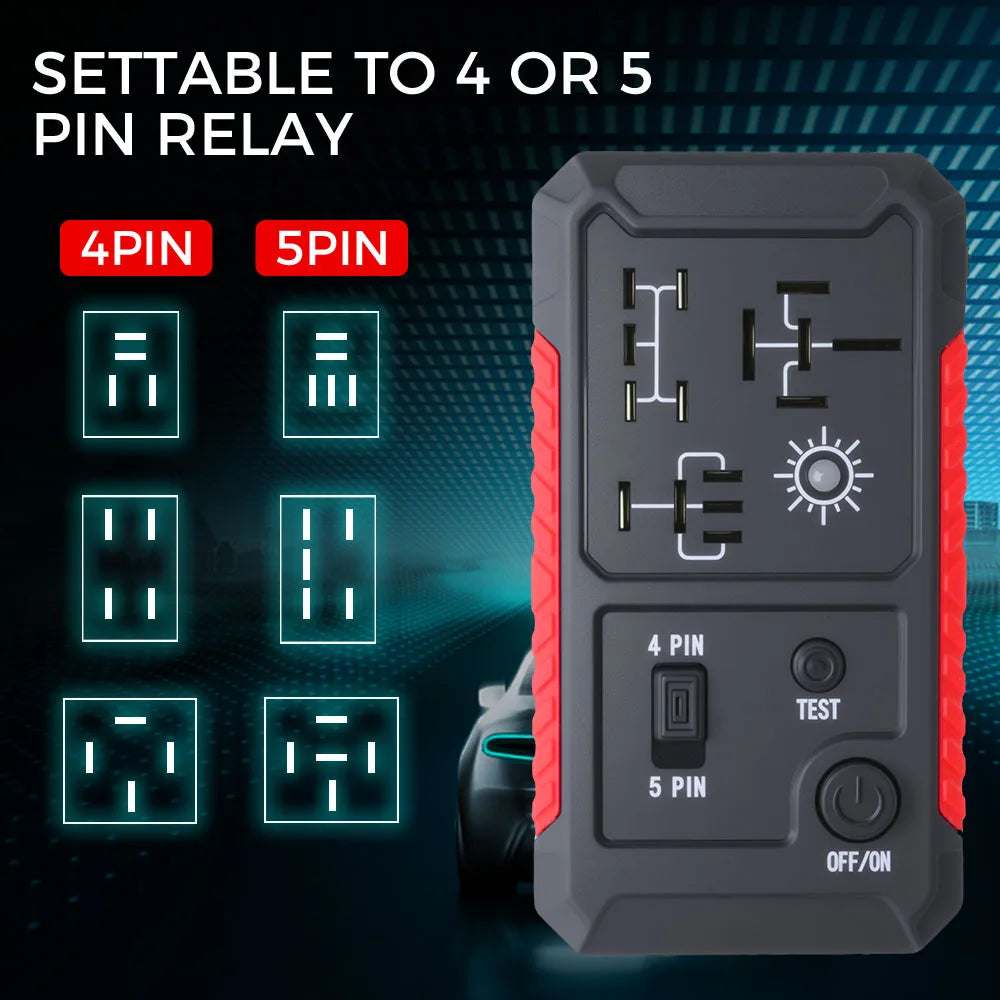 12V Car Relay Tester Automotive Electronics Test Tools Cordless Car Battery Checker Circuit Test - Automotive LED Light