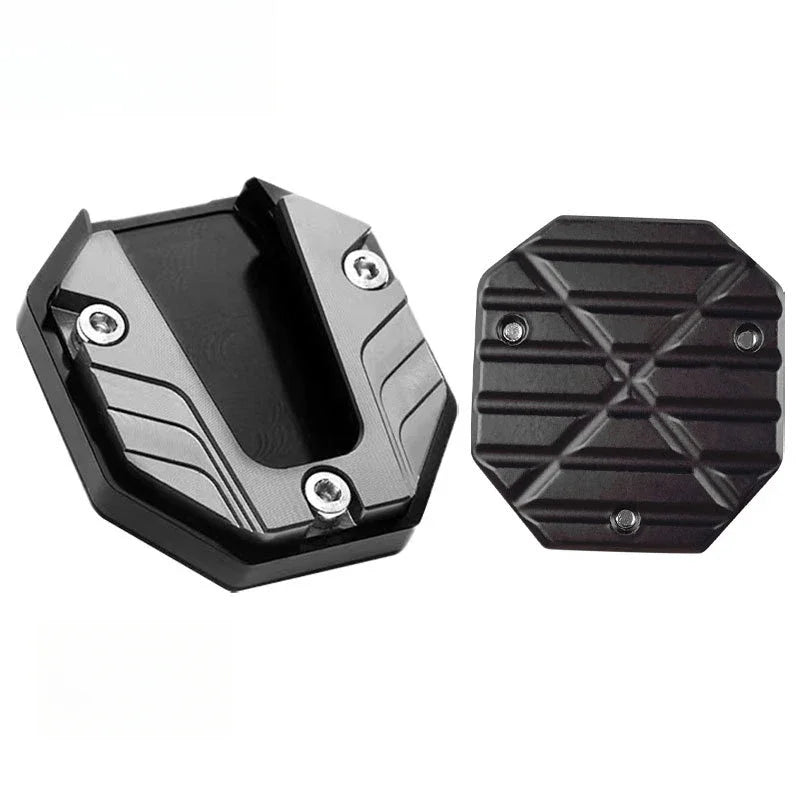 Premium Motorcycle Electric Vehicle Footrest Plate - Large Anti-slip Side Kick Block for Enhance - Automotive LED Light