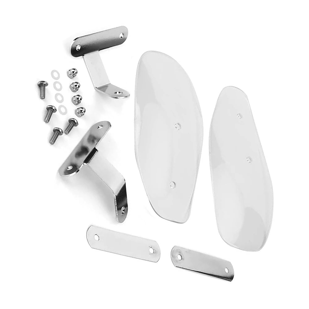Universal Motorcycle Transparent Hand Guards Handguards Wind Deflector Protectors For Yamaha For - Automotive LED Light