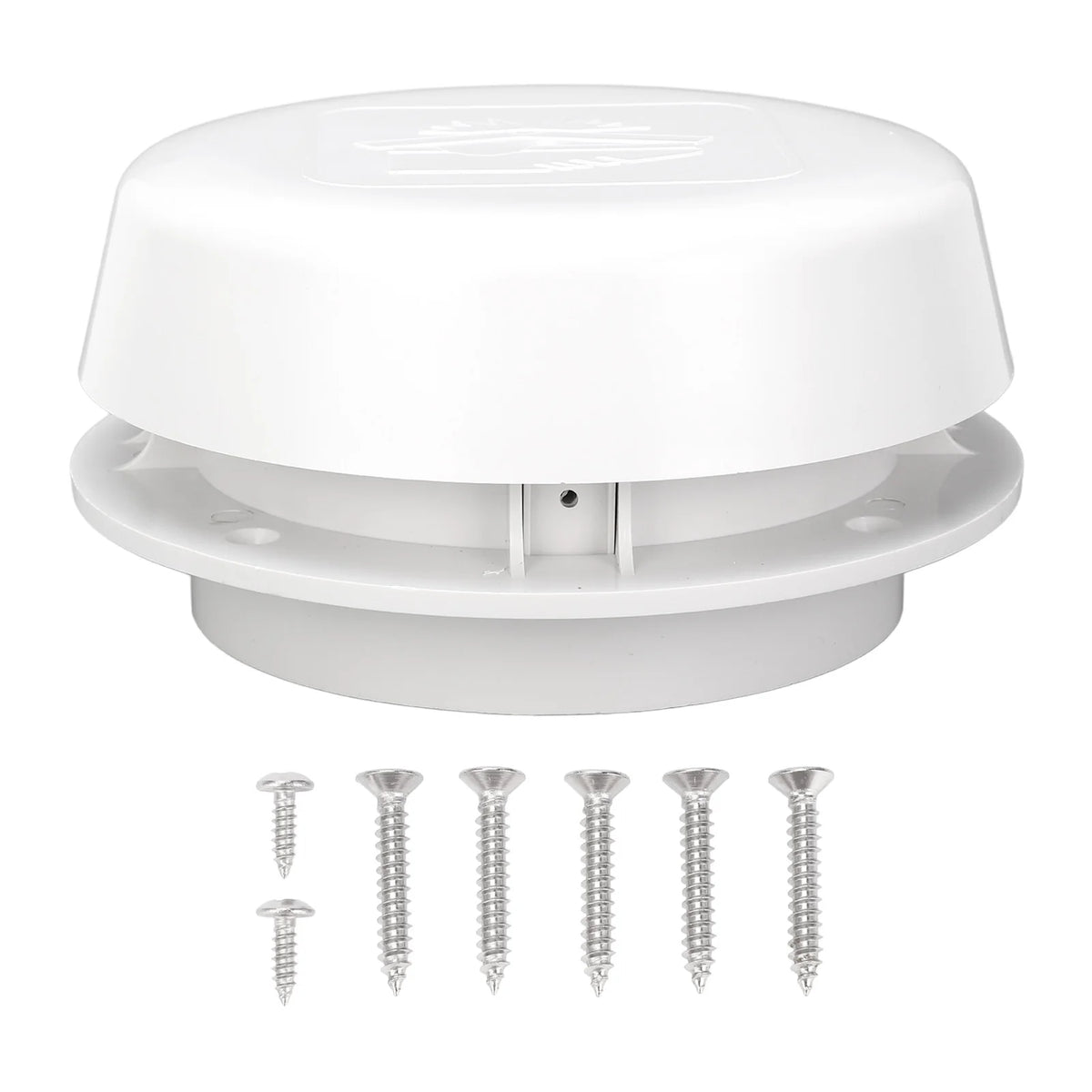 RV Roof Vent Cap 155mm Air Exchange Oxidation Resistant Round Mushroom Ventilation Cap with Mesh - Automotive LED Light