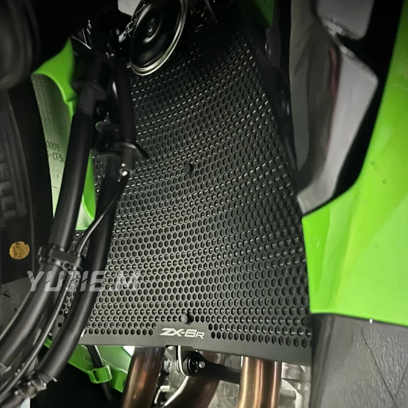 Motorcycle Radiator Guard Grille Cover Protector Protective Grill For ZX-6R ZX63 for ZX6R 2013-2025 - Automotive LED Lig