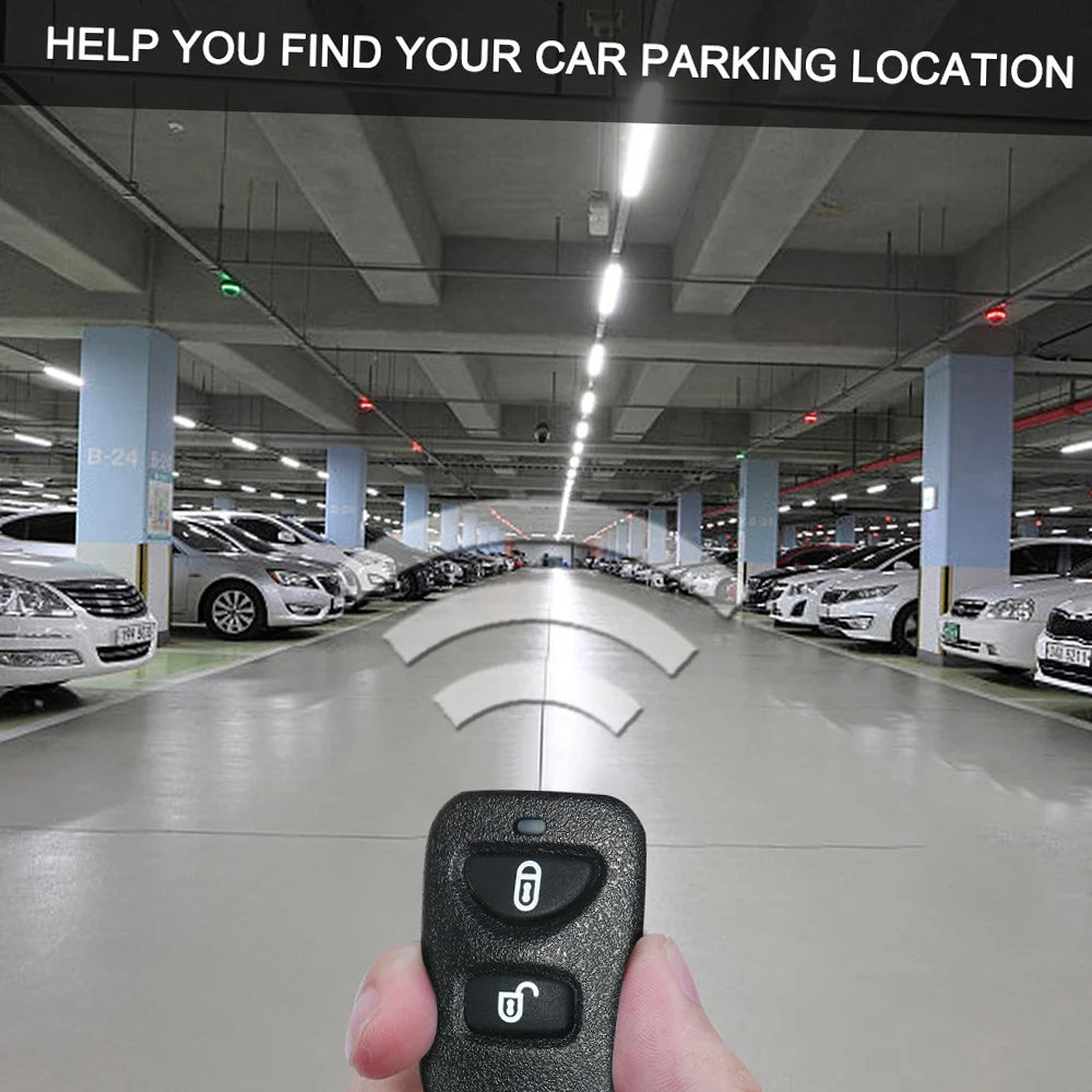 12V Universal Car Auto Remote Central Kit Door Lock Locking Vehicle Keyless Entry System with 2  - Automotive LED Light