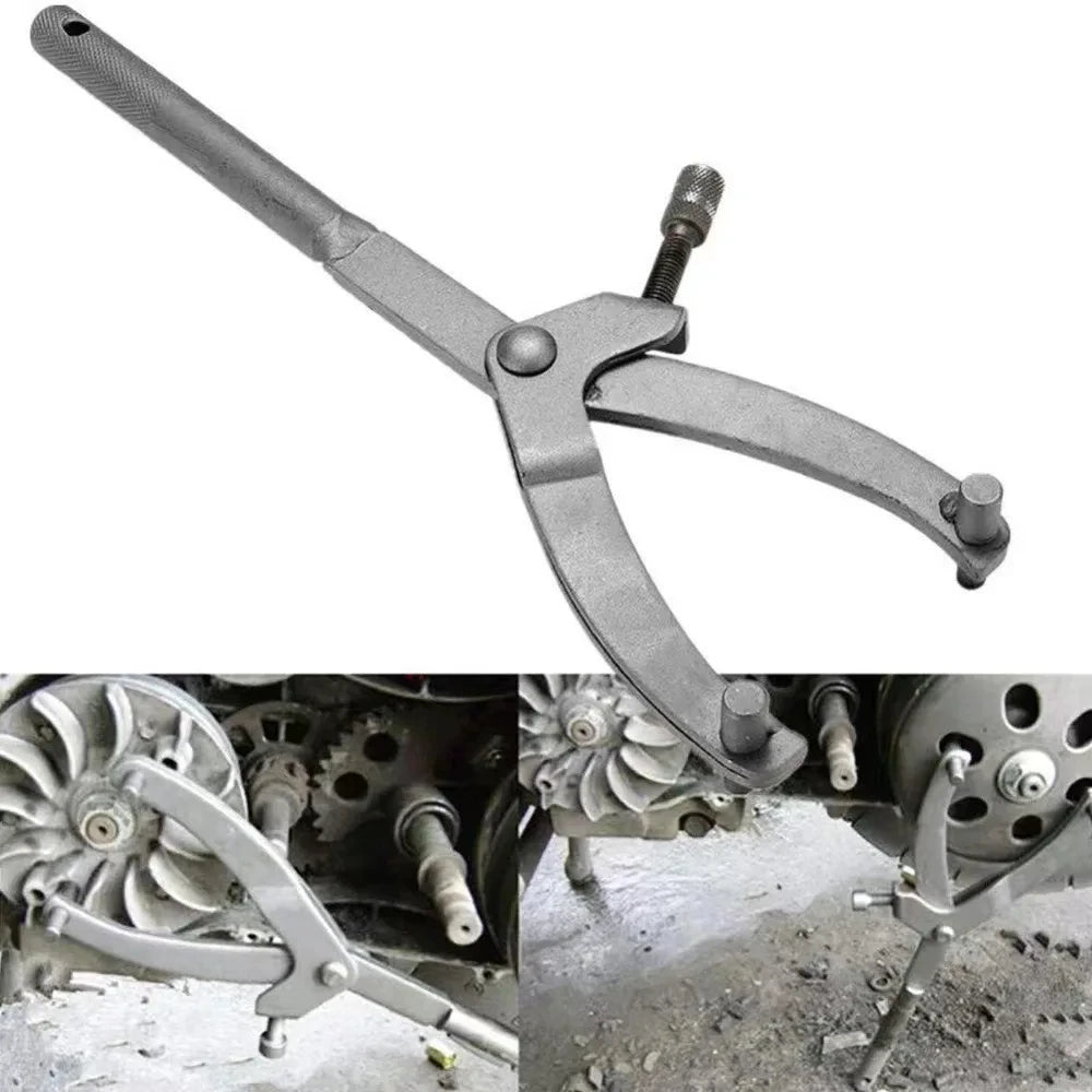Universal Variator Clutch Remove Holder Repair Tool Motorcycle Moped Scooter Flywheel - Automotive LED Light