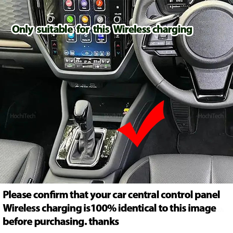 Wireless Charging Silicone Pad for Subaru Forester 2025 Central Control Charger Protector Cover  - Automotive LED Light