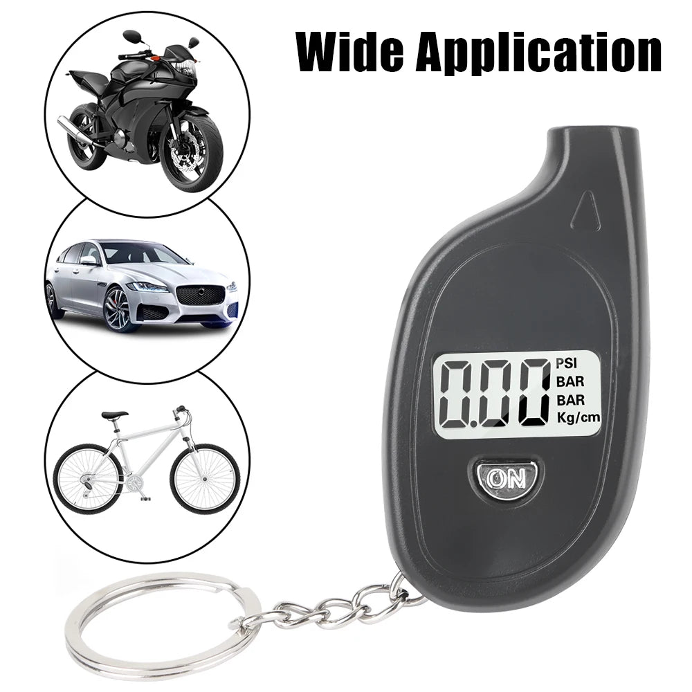 0.2-10 Bar 3-150PSI Digital Tester Gauge Car Tire Pressure Test Meter Tyre Diagnostic Truck Dirt - Automotive LED Light