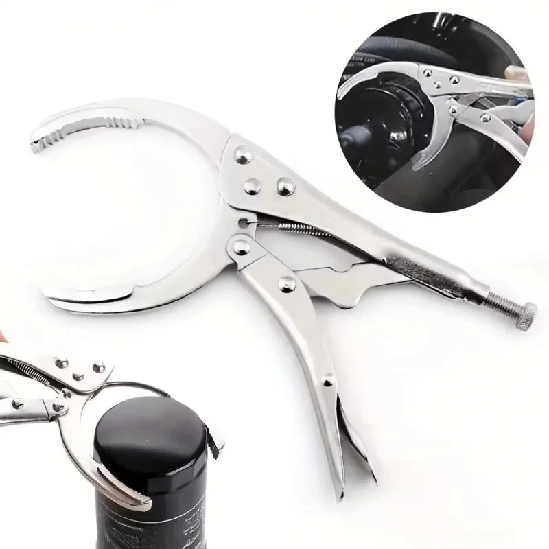 Clamp Filter Wrench Oil Grid Wrench Oil Change Adjustable Multi-Function Engine Oil Filter Wrenc - Automotive LED Light