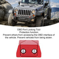 OBD Port Locking Tool Aluminium Alloy Anti Theft OBD Port Locking Device for Cars SUVs Trucks OB - Automotive LED Light