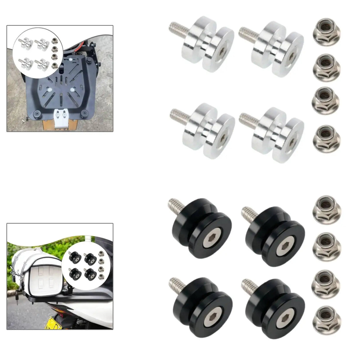 Motorcycle Tail Bag Mounting Kit Repair Parts Accessories Motorcycle Case Trunk Mount Kit - Automotive LED Light