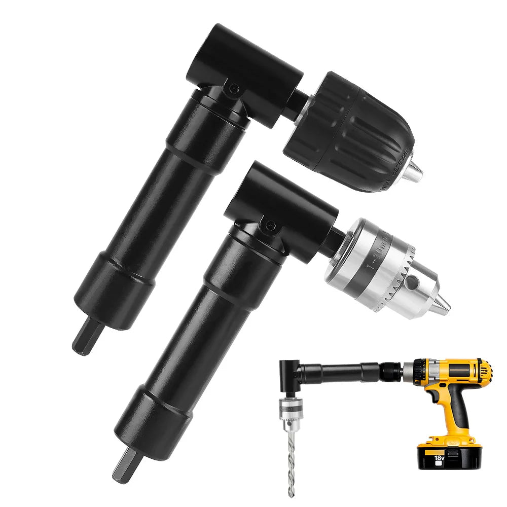 3 Jaw Clip 90 Degrees Right Angle Extender For Electric Drill Bits Adapter Plastic/Metal Chucks  - Automotive LED Light