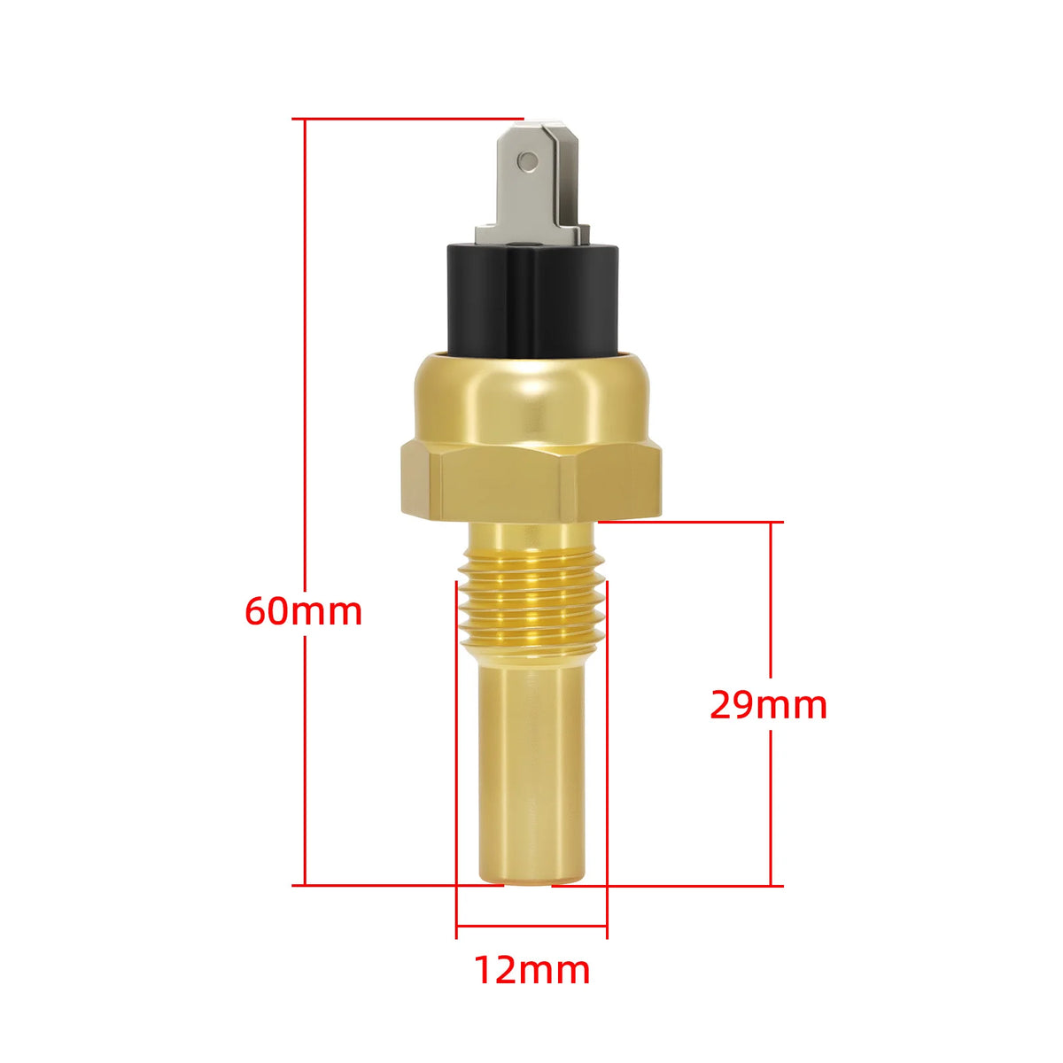 12/14/16/17/21mm Gasolines Diesel Engine Water Temperature Sensor 120℃ Alarm Generator Part for  - Automotive LED Light