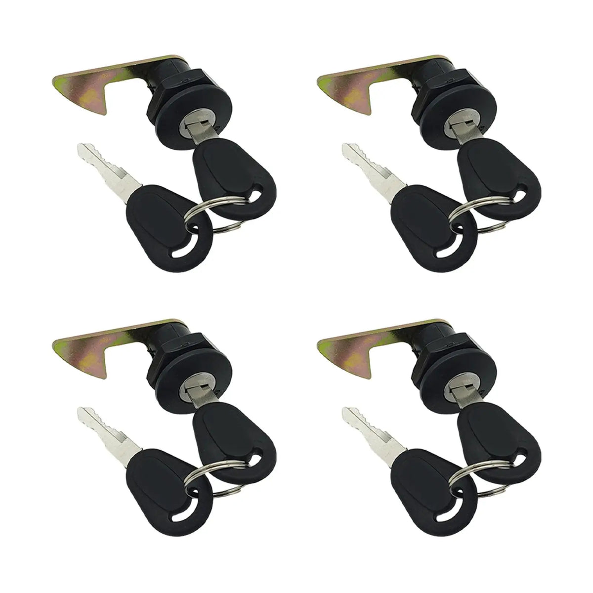 Motorcycle Rear Trunk Lock Key Set Quality Metal Weatherproof Storage Case Accessory for Electri - Automotive LED Light