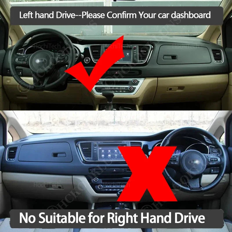Anti-Slip Dashboard Cover Protective Pad Car Accessories Sunshade Carpet for Kia for Kia 2015-2021 - Automotive LED Ligh