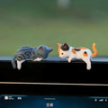 5 pieces of mini cartoon cat car decorations, cute cat images used for edge decoration of car sc - Automotive LED Light