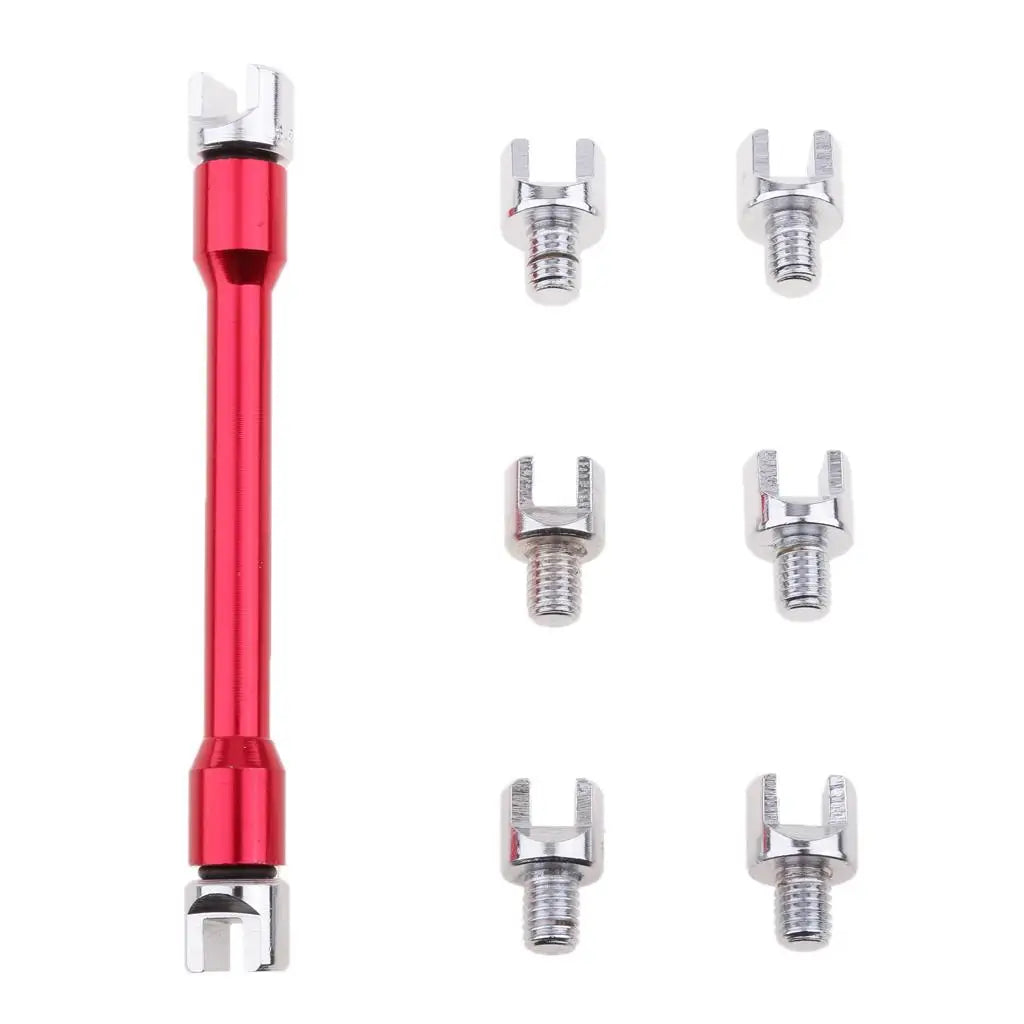 1 Set Spoke Wrench Motorcycle Motorbike Spoke Wrench 5.4-6.8mm Buckled Wheel fit 8 sizes of spok - Automotive LED Light