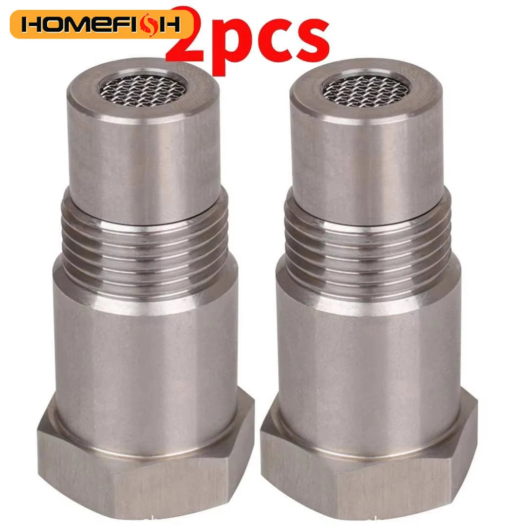 2PCS Off-Road Performance Oxygen Sensor Adapter M18X1.5 CEL Fix O2 Sensor for Catalyst CSV Auto  - Automotive LED Light