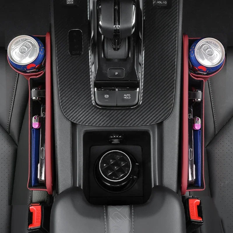 Multifunction Car Seat Gap Organizer Storage Box Pocket Universal Wallet Keys Card Cup Phone Hol - Automotive LED Light