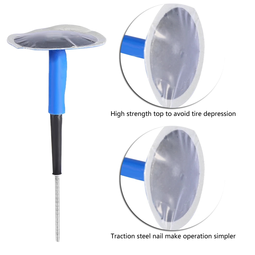 24Pcs Tire Puncture Patch Tubeless Patch Gum Car Motorcycle Universal Tubeless Tire Puncture Rep - Automotive LED Light
