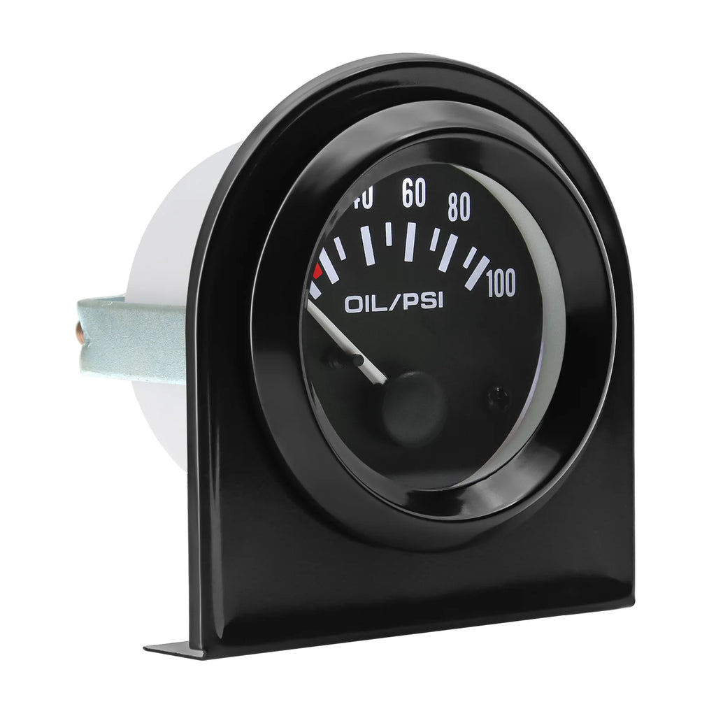 AD 52mm Oil Pressure Gauge with Oil Press Sensor 1/8NPT 100 PSI 12V Car Water Temp Oil Temperatu - Automotive LED Light